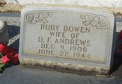 Ruby <I>Bowen</I> Andrews 