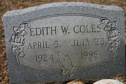 Edith Lorraine <I>Williams</I> Coles 