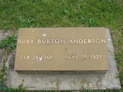 Ruby <I>Burton</I> Anderson 