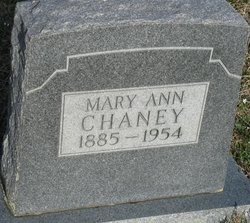 Mary Ann <I>Mixon</I> Chaney 