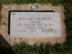 Walter S Bowles 