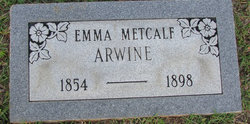 Emma S. <I>Fassett</I> Metcalf Arwine 