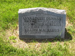 Elisabeth D <I>Dunham</I> Aurelius 