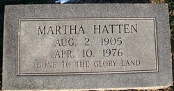Martha V. <I>Bryan</I> Hatten 