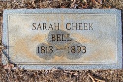 Sarah Ann <I>Cheek</I> Bell 