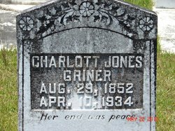Charlotte Matilda <I>Jones</I> Griner 