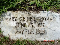 Mary <I>Griner</I> Thomas 