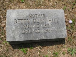 Betty <I>Dean</I> Hitt 