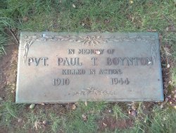 Pvt Paul T. Boynton 