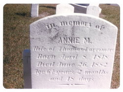 Anna M. “Annie” <I>Morgan</I> Larrimore 