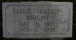 Sallie Brown <I>Shelton</I> Wright 