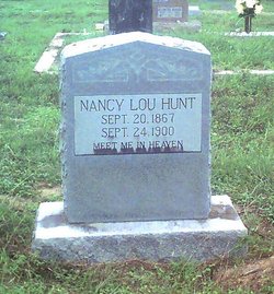 Nancy Lucinda “Lucie Lou” <I>Marshall</I> Hunt 