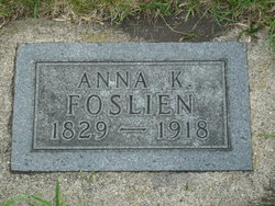 Anna K. <I>Kittleson</I> Foslien 