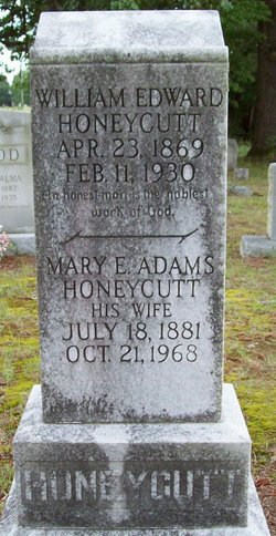 Mary E. <I>Adams</I> Honeycutt 