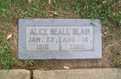Alice <I>Beall</I> Blair 