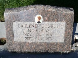 Carlene <I>Church</I> Nicholas 