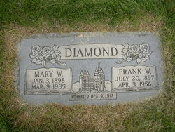 Mary Wilda <I>Evans</I> Diamond 