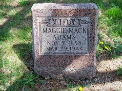Maggie <I>Mack</I> Adams 