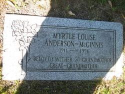 Myrtle Louise <I>Anderson</I> McGinnis 