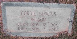 Cordie Loaraine <I>Gowens</I> Wilson 