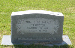 Emma Dixie <I>Byrnes</I> Ferrington 