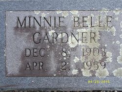 Minnie Belle <I>Alderman</I> Gardner 