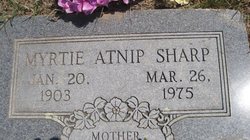 Myrtie Ethel <I>Atnip</I> Sharp 
