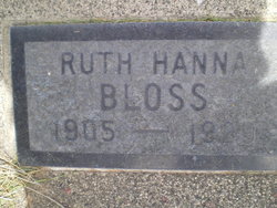Ruth Hannah <I>DuCray</I> Bloss 