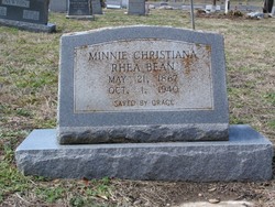 Minnie Christiana <I>Bean</I> Rhea 