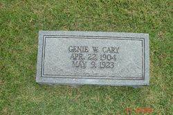 Genie W Cary 