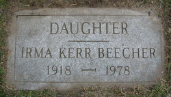 Irma <I>Kerr</I> Beecher 