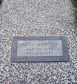 Alta Gertrude <I>Agan</I> Morton 