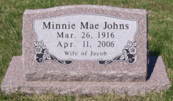 Minnie Mae <I>Cline</I> Johns 