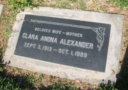 Clara Anona <I>McEvers</I> Alexander 