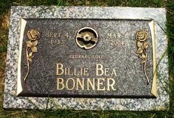 Billie Beatrice “Bea” <I>Murphy</I> Bonner 