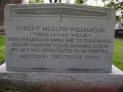 Robert McAlpin “Three Legged Willie” Williamson 