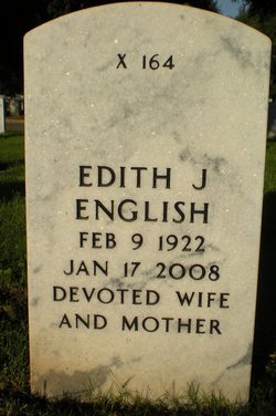 Edith <I>Johnson</I> English 