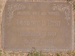 Dorothy D Hunt 