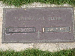 Catherine Elisabeth <I>Deines</I> Blehm 