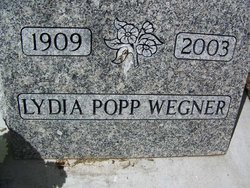 Lydia <I>Popp</I> Wegner 