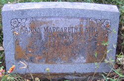 Anna Margaretha <I>Alig</I> Tampke 