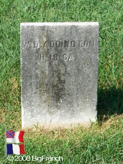 Pvt William D. Addington 