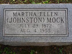 Martha Ellen <I>Johnston</I> Mock 