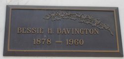 Bessie Eva <I>Harmon</I> Bavington 