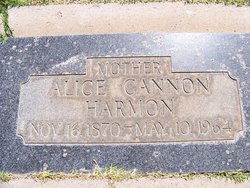 Alice Cannon <I>Woodbury</I> Harmon 