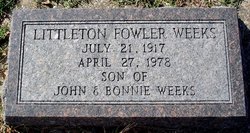 Littleton Fowler “Cotton” Weeks 