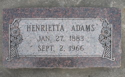 Henrietta “Retta” <I>Applegate</I> Adams 