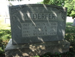 Mary Amelia <I>Slotter</I> Alderfer 