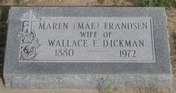 Maren “Mae” <I>Frandsen</I> Dickman 