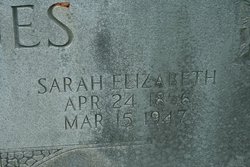 Sarah Elizabeth <I>Biggerstaff</I> Barnes 